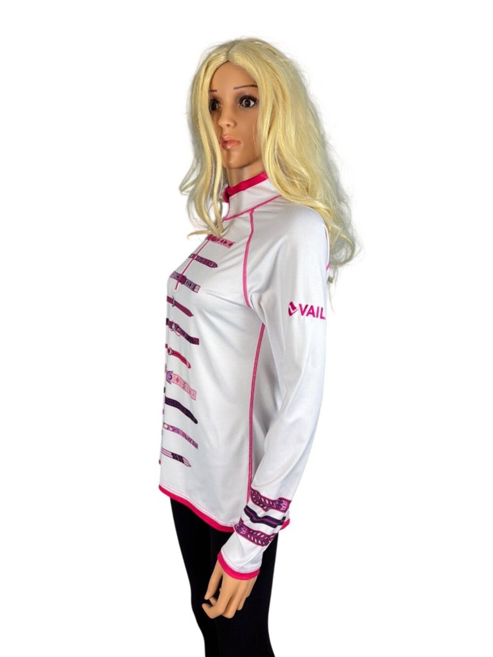Custom VAIL Krimson Klover Upslope W's M Quarter Zip Mid-weight Base Layer Top - Picture 4 of 13